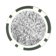 Willow Foliage Abstract Poker Chip Card Guard