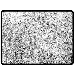 Willow Foliage Abstract Double Sided Fleece Blanket (large) 