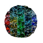 Abstract Of Colorful Water Standard 15  Premium Flano Round Cushions Front