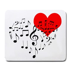 Singing Heart Large Mousepads by FunnyCow