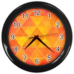 Background Colorful Abstract Wall Clocks (Black)