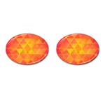 Background Colorful Abstract Cufflinks (Oval)