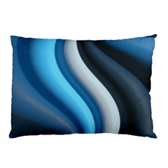 Abstract Pattern Lines Wave Pillow Case by Nexatart