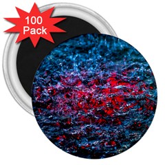 Water Color Red 3  Magnets (100 Pack) by FunnyCow