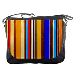 Colorful Stripes Messenger Bags by FunnyCow