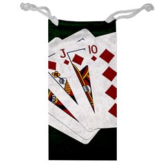 Poker Hands   Royal Flush Diamonds Jewelry Bags by FunnyCow