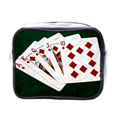 Poker Hands   Royal Flush Diamonds Mini Toiletries Bags by FunnyCow