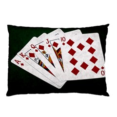 Poker Hands   Royal Flush Diamonds Pillow Case (two Sides) by FunnyCow