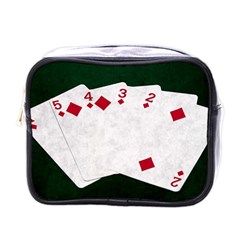 Poker Hands   Straight Flush Diamonds Mini Toiletries Bags by FunnyCow