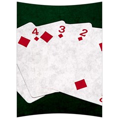 Poker Hands   Straight Flush Diamonds Back Support Cushion by FunnyCow