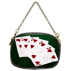 Poker Hands Straight Flush Hearts Chain Purses (one Side)  by FunnyCow