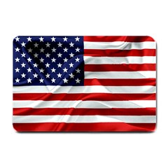 American Usa Flag Small Doormat  by FunnyCow
