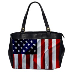 American Usa Flag Vertical Office Handbags by FunnyCow