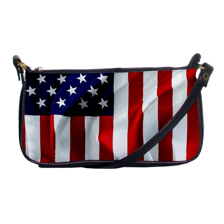 American Usa Flag Vertical Shoulder Clutch Bags