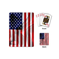 American Usa Flag Vertical Playing Cards (mini)  by FunnyCow