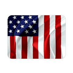 American Usa Flag Vertical Double Sided Flano Blanket (mini)  by FunnyCow