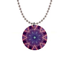 Abstract Glow Kaleidoscopic Light Button Necklaces