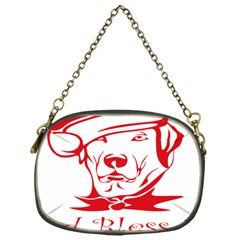 Dog Santa Hat Winter Christmas Chain Purses (one Side)  by Sapixe