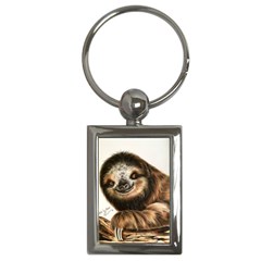 Sloth Smiles Key Chains (rectangle)  by ArtByThree
