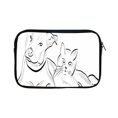 Dog Cat Pet Silhouette Animal Apple Ipad Mini Zipper Cases by Sapixe