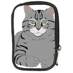 Cat Kitty Gray Tiger Tabby Pet Compact Camera Cases by Sapixe