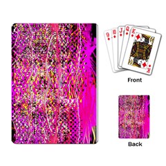 Hot Pink Mess Snakeskin Inspired  Playing Card by flipstylezfashionsLLC