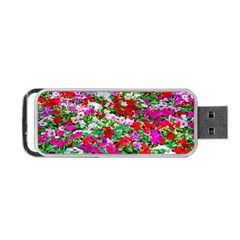 Colorful Petunia Flowers Portable Usb Flash (two Sides) by FunnyCow