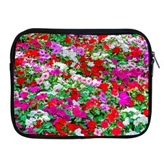 Colorful Petunia Flowers Apple Ipad 2/3/4 Zipper Cases by FunnyCow