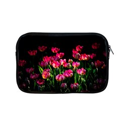 Pink Tulips Dark Background Apple Macbook Pro 13  Zipper Case by FunnyCow
