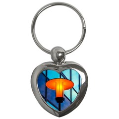 Orange Light Key Chains (heart)  by FunnyCow