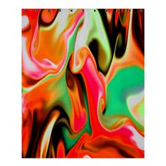 Catch The Waves Smoky Red Orange Haze  Shower Curtain 60  X 72  (medium)  by flipstylezfashionsLLC