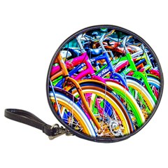 Colorful Bicycles In A Row Classic 20-cd Wallets by FunnyCow
