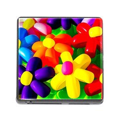 Toy Balloon Flowers Memory Card Reader (square 5 Slot) by FunnyCow