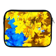 Yellow Maple Leaves Apple Ipad 2/3/4 Zipper Cases by FunnyCow