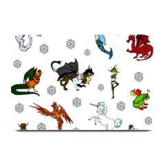 Dundgeon And Dragons Dice And Creatures Plate Mats by IIPhotographyAndDesigns