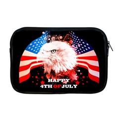 Independence Day, Eagle With Usa Flag Apple Macbook Pro 17  Zipper Case by FantasyWorld7