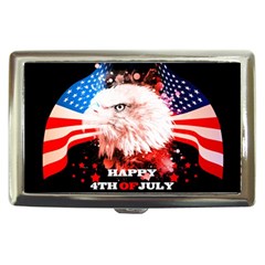 Independence Day, Eagle With Usa Flag Cigarette Money Cases by FantasyWorld7