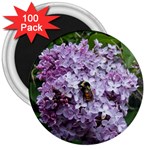 Lilac Bumble Bee 3  Magnets (100 pack)
