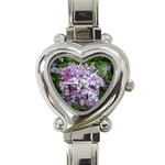 Lilac Bumble Bee Heart Italian Charm Watch
