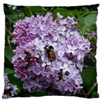 Lilac Bumble Bee Large Cushion Case (One Side)