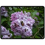 Lilac Bumble Bee Double Sided Fleece Blanket (Large) 