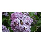 Lilac Bumble Bee Satin Shawl