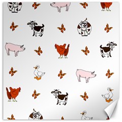 Farm Animals Canvas 12  X 12   by IIPhotographyAndDesigns