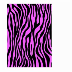 Zebra Stripes Pattern Trend Colors Black Pink Large Garden Flag (two Sides) by EDDArt