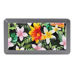 Tropical Flowers Butterflies 1 Memory Card Reader (mini) by EDDArt