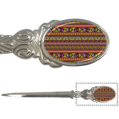 Traditional Africa Border Wallpaper Pattern Colored 2 Letter Opener by EDDArt