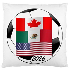 United Football Championship Hosting 2026 Soccer Ball Logo Canada Mexico Usa Standard Flano Cushion Case (two Sides) by yoursparklingshop