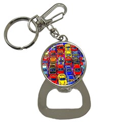 Colorful Toy Racing Cars Bottle Opener Key Chains