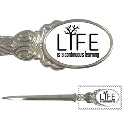 Life And Learn Concept Design Letter Opener by dflcprints