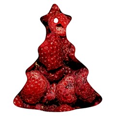 Red Raspberries Christmas Tree Ornament (two Sides) by FunnyCow